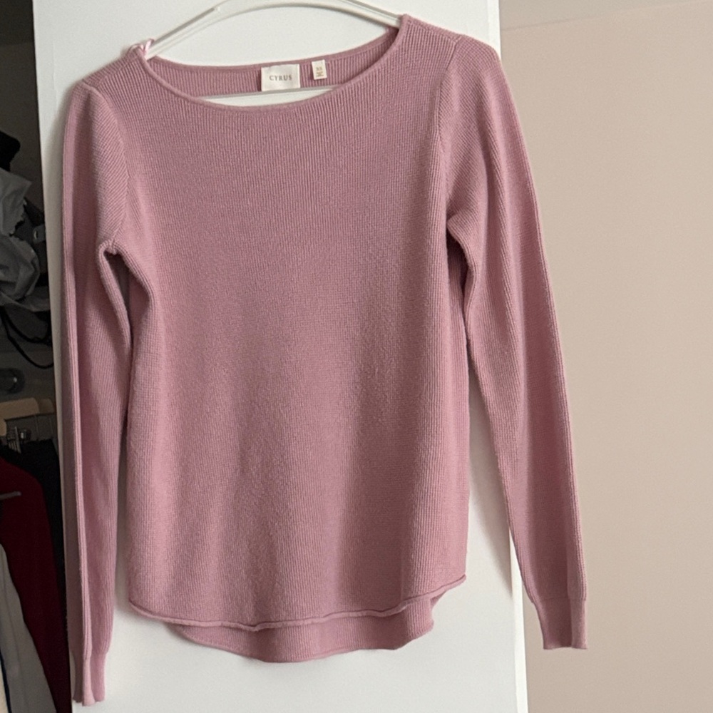 Cyrus Dusty Rose Crewneck Sweater